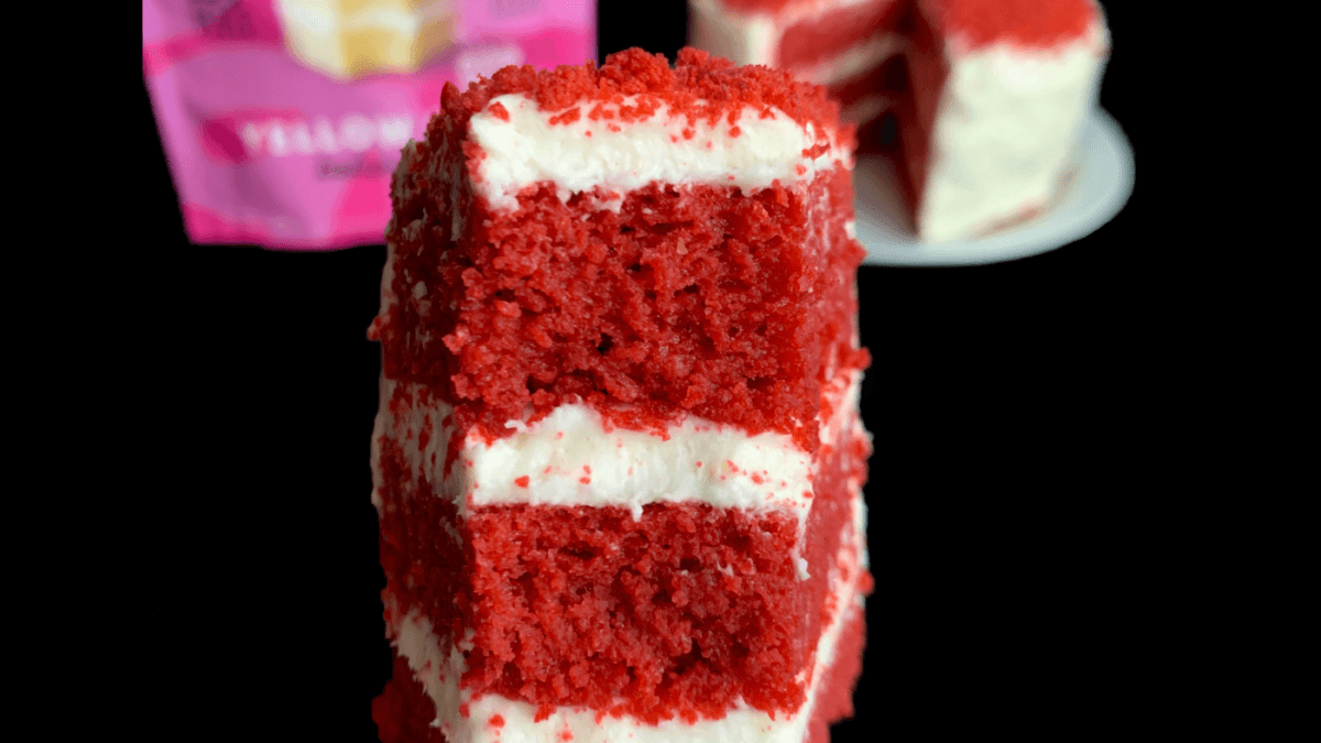 Low-Carb, Keto Red Velvet Cake