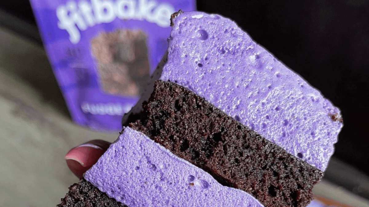 Keto Ube Marshmallow Brownies