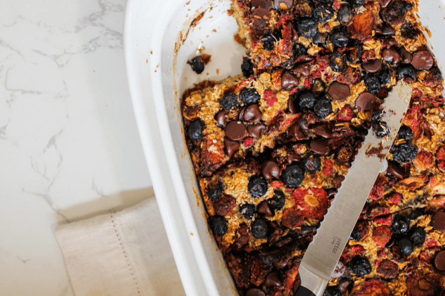 Just Berries Baked Oatmeal- A family friendly go-to!