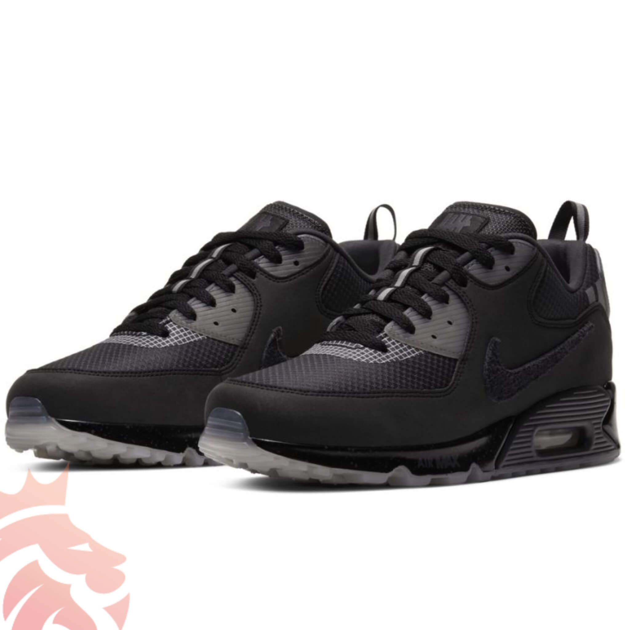 Official Look: Undefeated x Nike Air Max 90 “Black Anthracite”