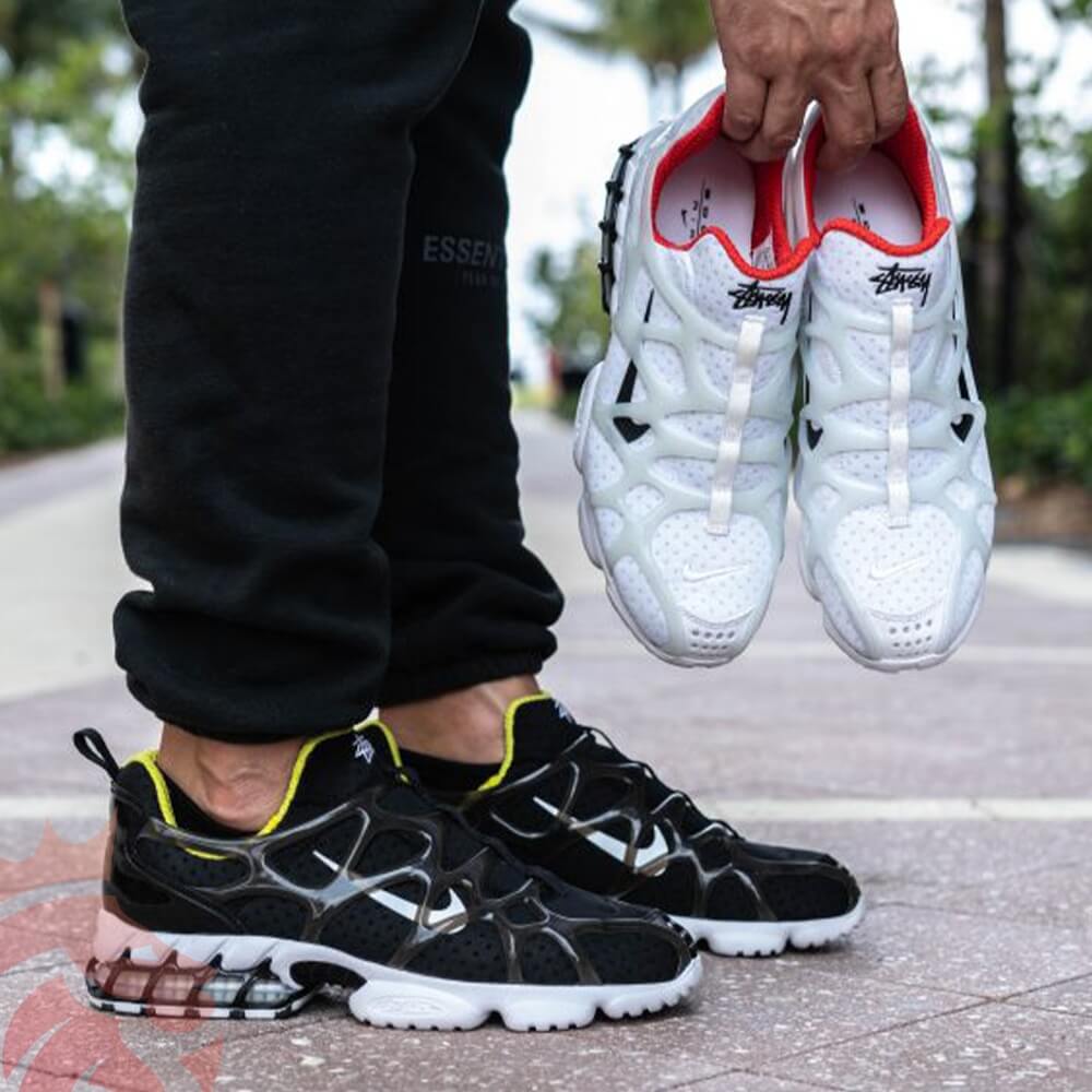 Nike x stussy air zoom on feet hotsell