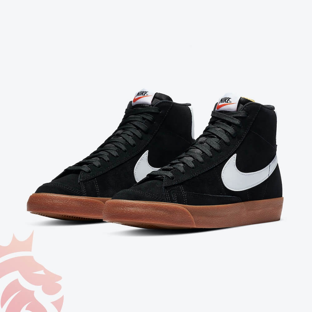 Nike blazer 77 black suede best sale