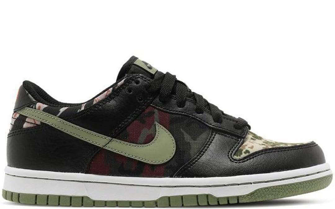 Dunk Low SE (GS) Black Multi-Camo