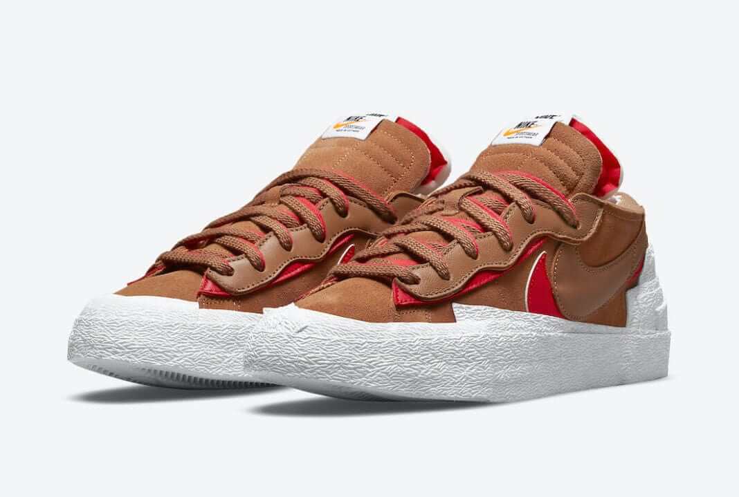 sacai blazer low tan