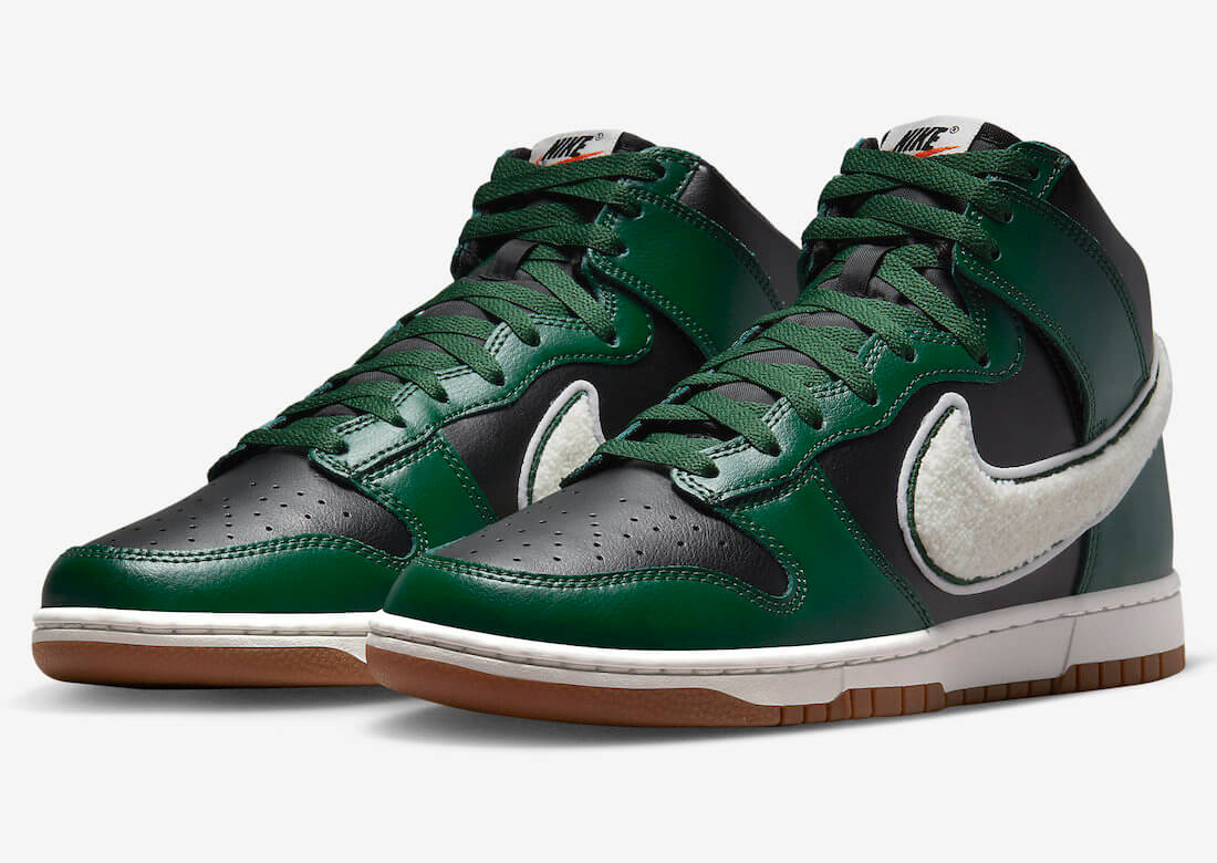 Nike Dunk High Green “Chenille Swoosh”