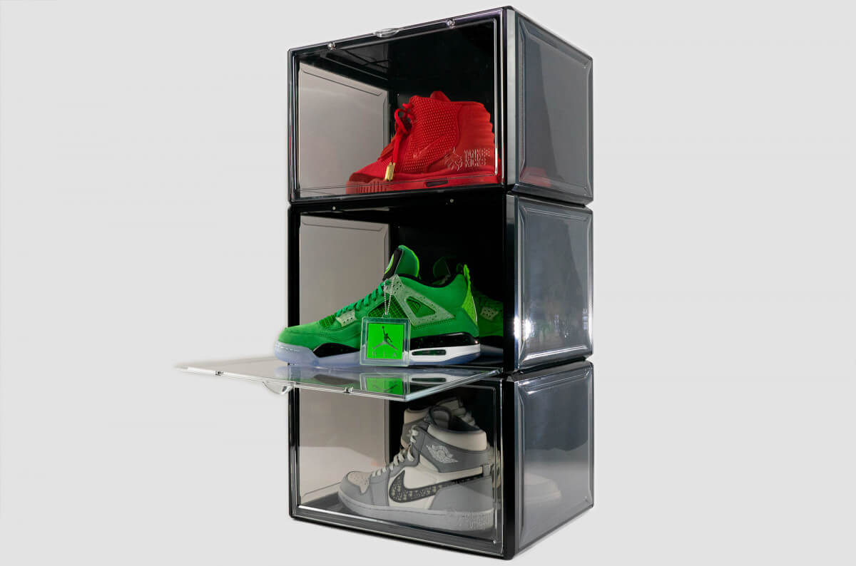 Protect Your Kicks: Premium Drop Side Sneaker Storage Container