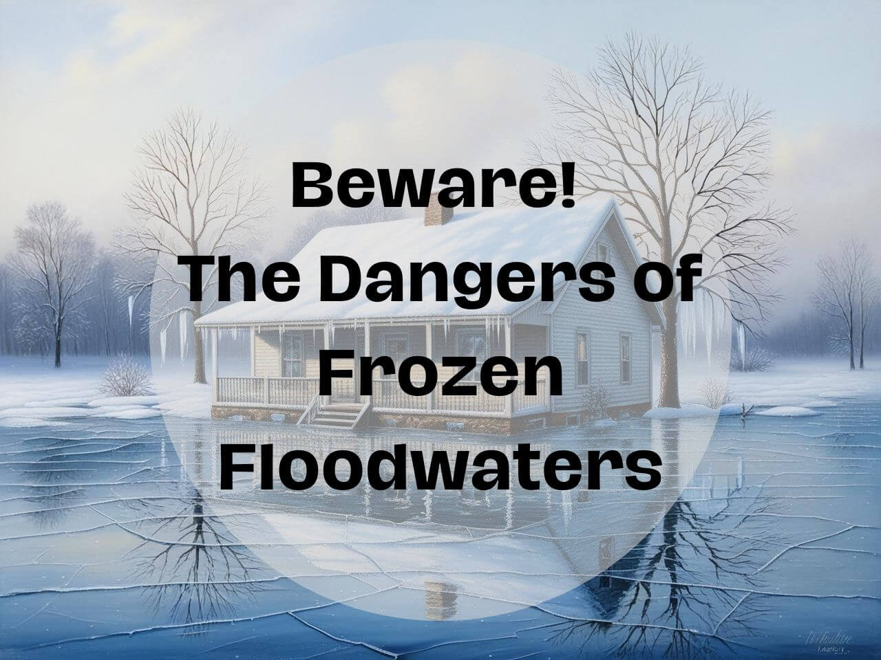 Hidden Dangers of Frozen Floodwaters. What You Should Know