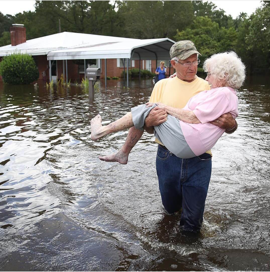 Helping seniors during the flood. Safety tips and solutions