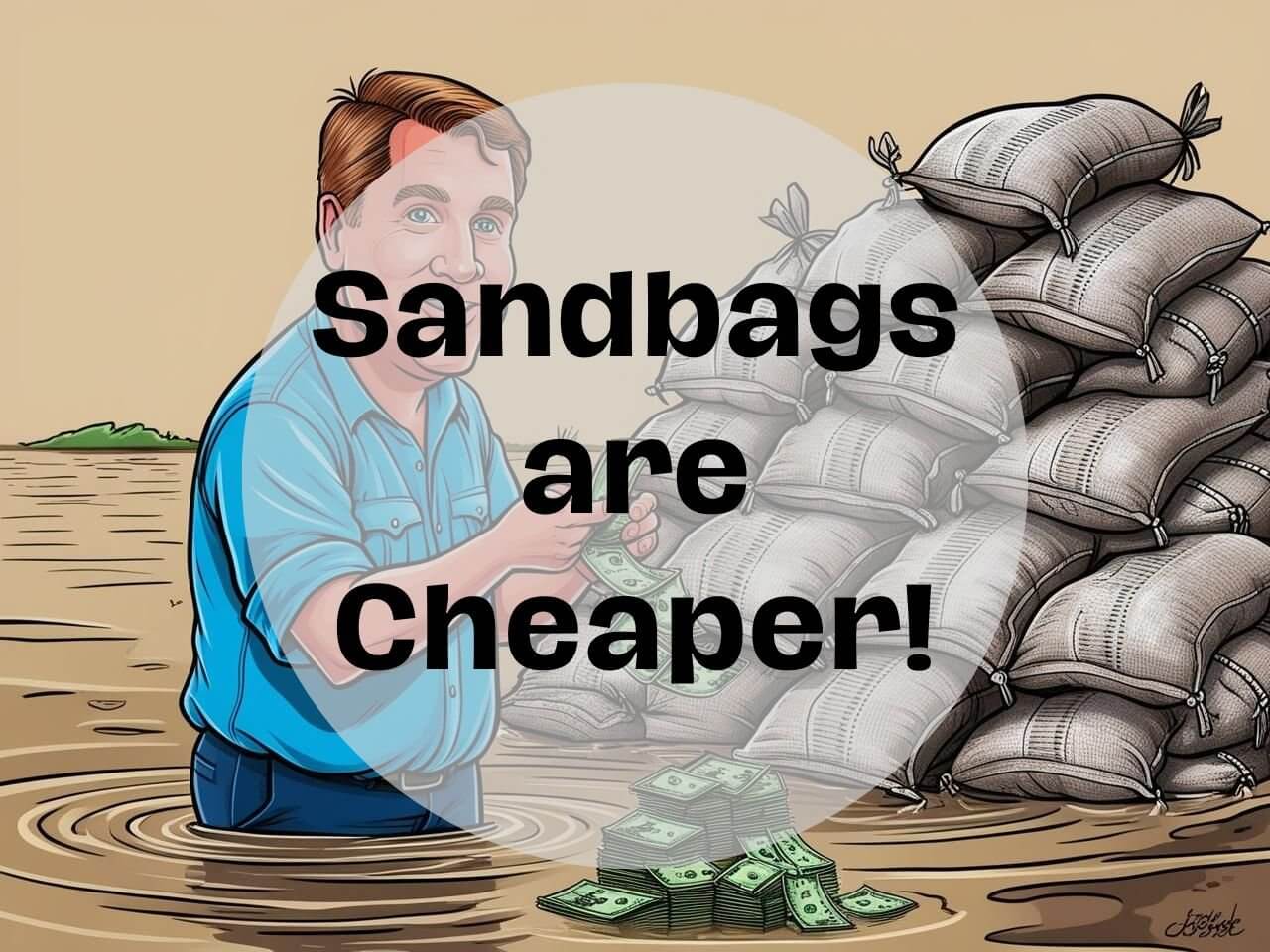 Sandbags are Cheaper! Or Are They?