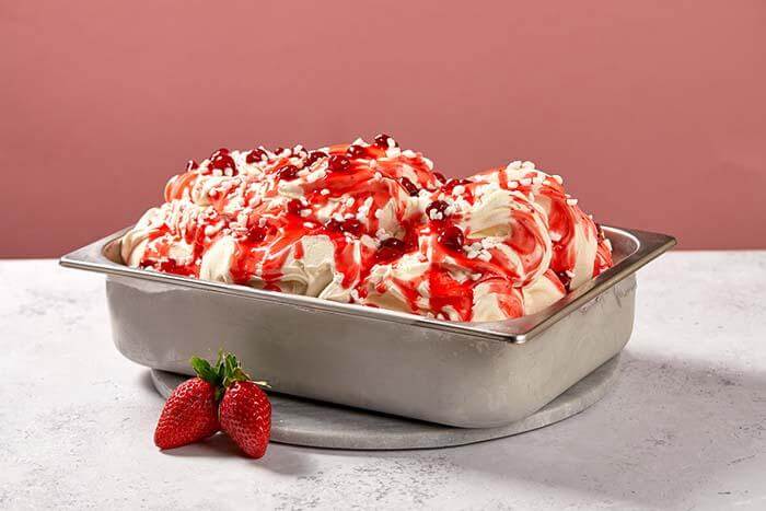 Strawberry Eton mess gelato