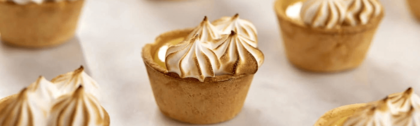 Lemon meringue canapés