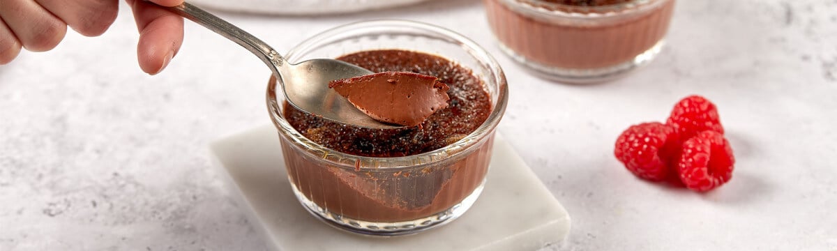 Chocolate creme brulee