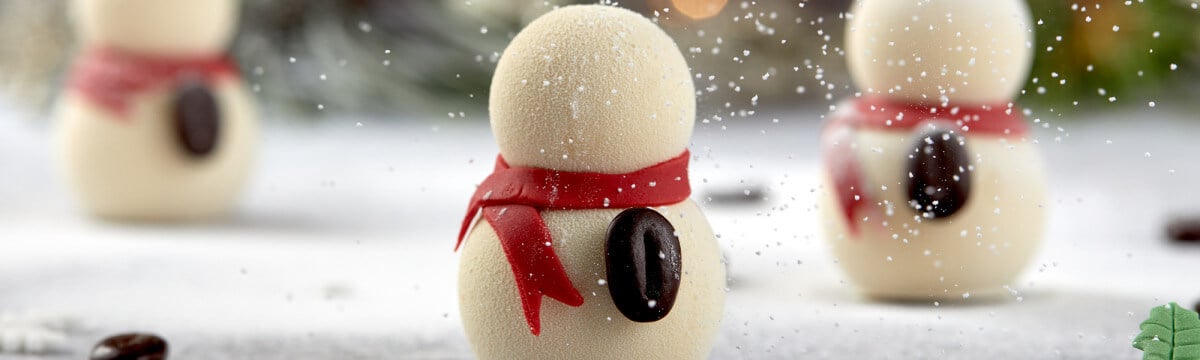 Gelato filled snowman