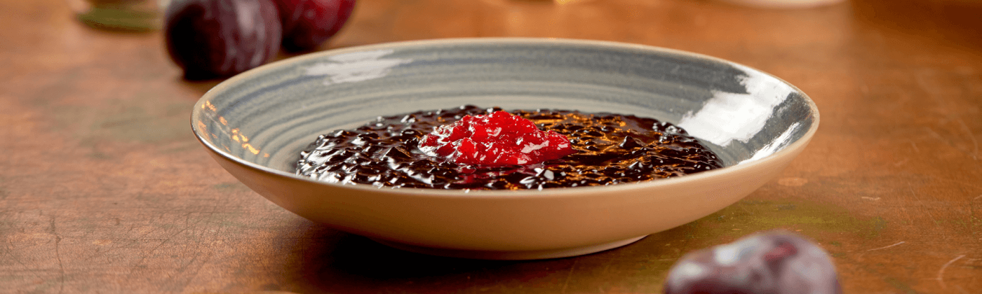 Black rice pudding