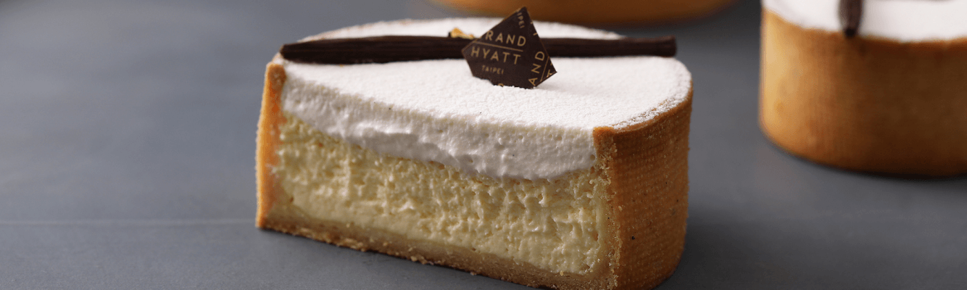 Intense vanilla Bourbon cheesecake tart