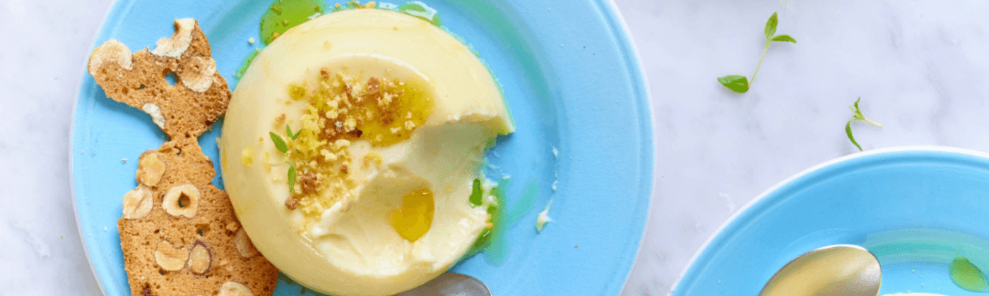 Olive oil panna cotta