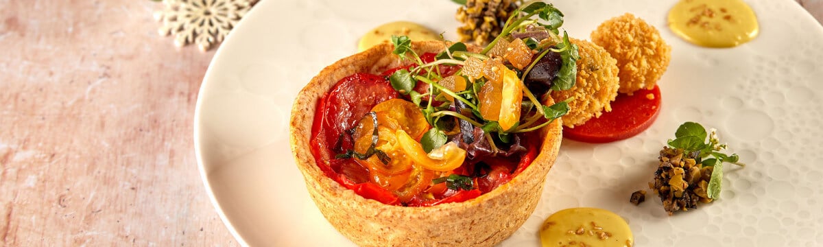 Provençale San Marzano tomato wholemeal tart