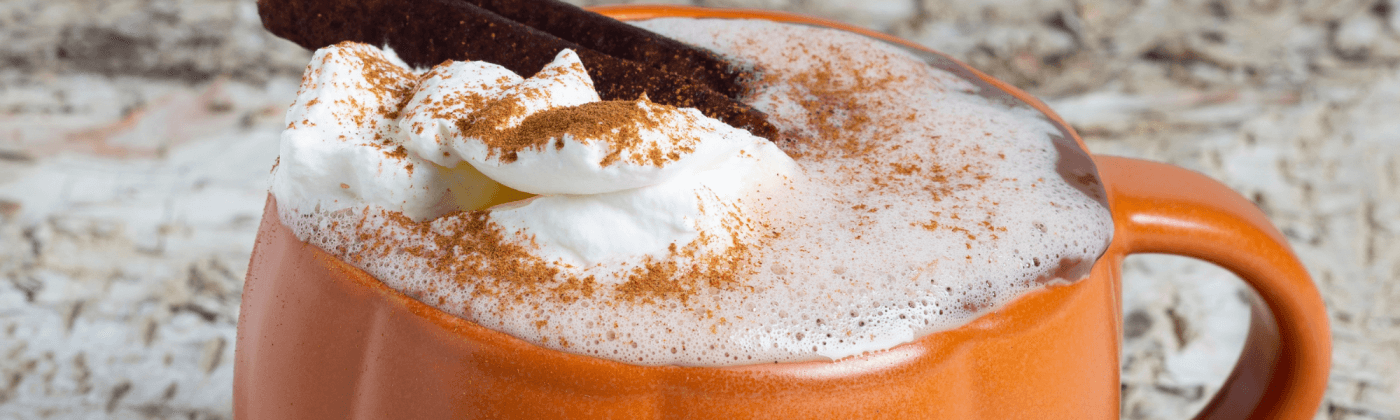 Pumpkin-spiced hot cocoa