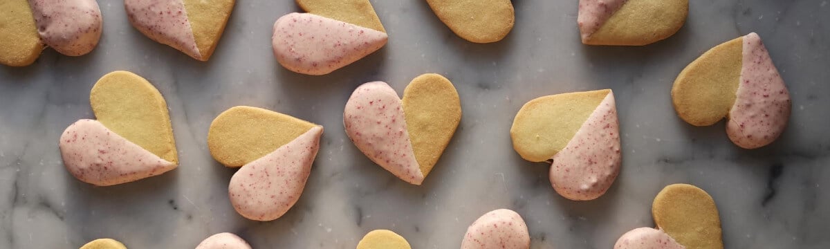 Raspberry chocolate hearts