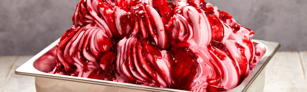 Raspberry gelato