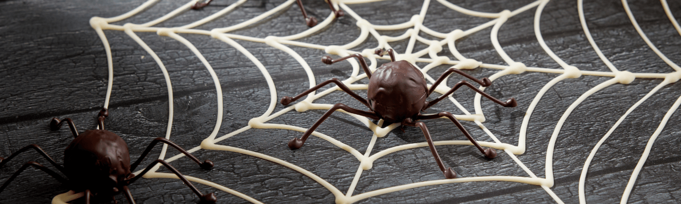 Spooky spider truffles