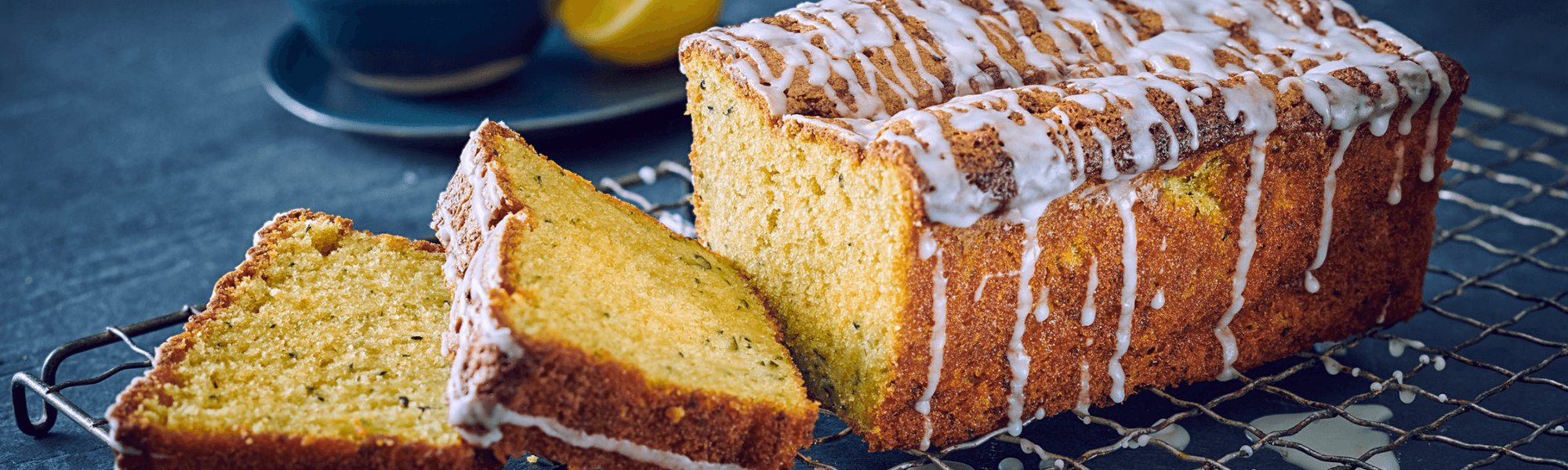 Lemon and poppy seed drizzle cake