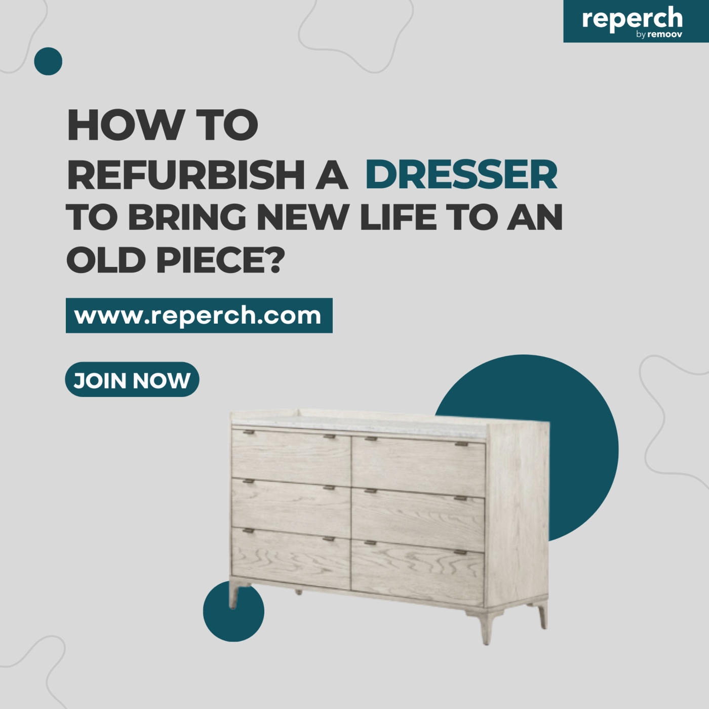 How to Refurbish a Dresser to Bring New Life to an Old Piece