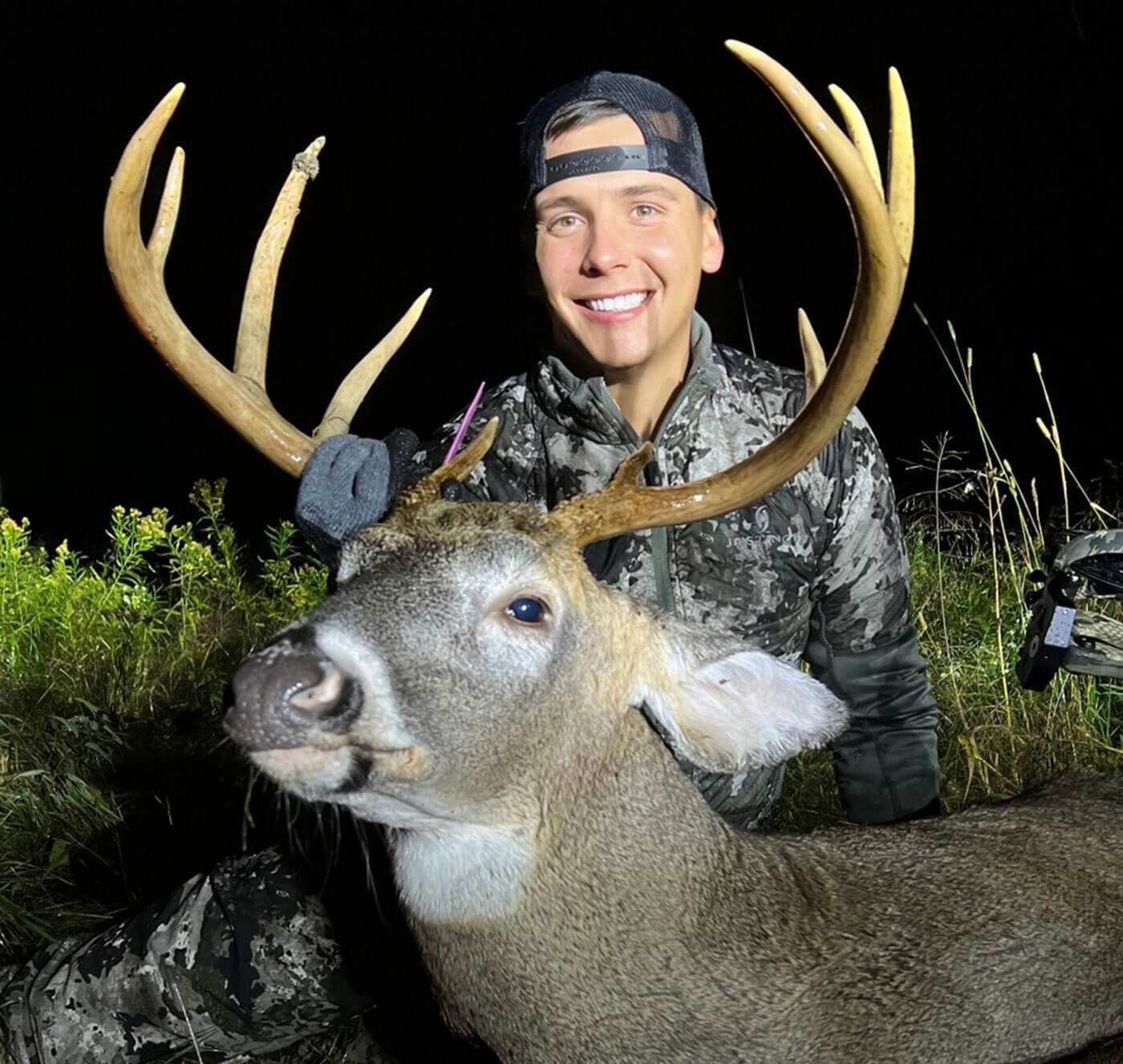 Kyle Green with a whitetail buck