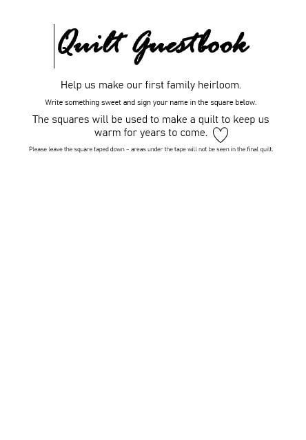 The Wedding Guest Book Quilt – Piece Fabric Co.