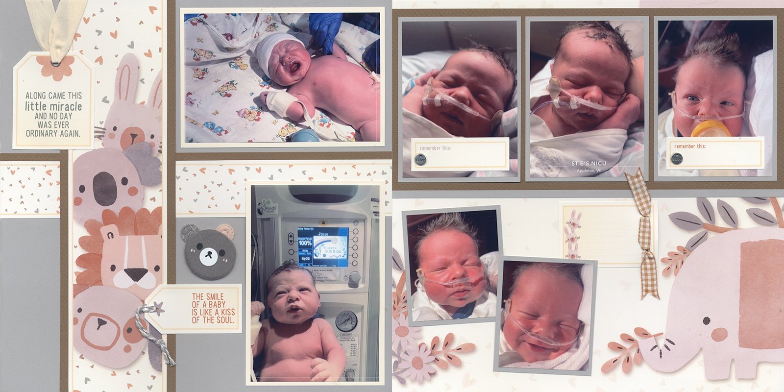 Little One Page Kit Layouts