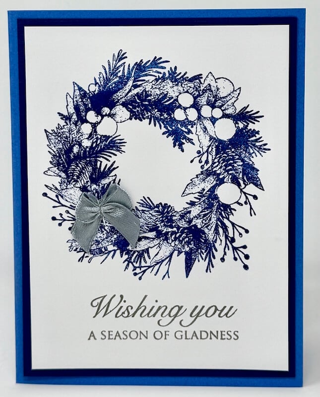 Blue Christmas Stamps 