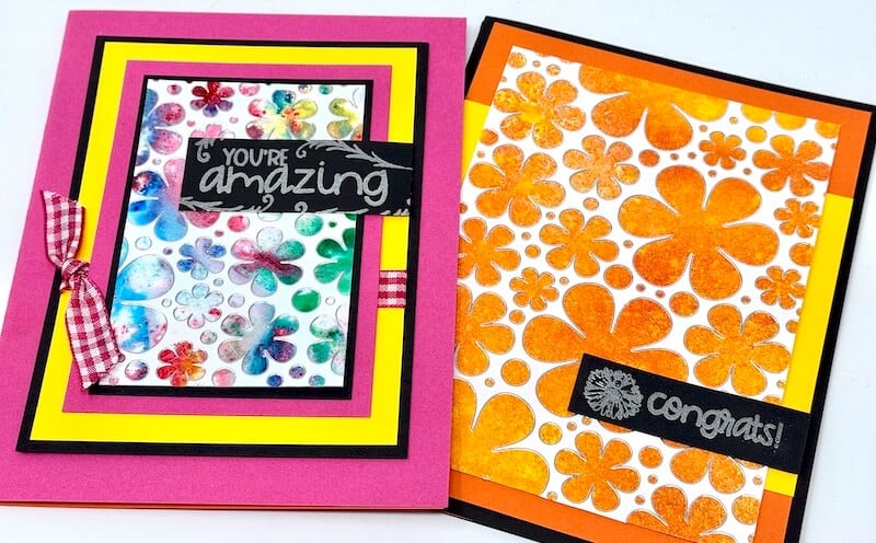 upcycled dazzles cards