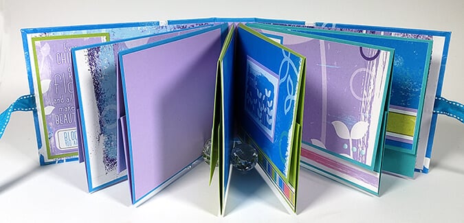 Cascading Mini Album Tutorial  Mini album tutorial, Diy mini album, Mini  scrapbook