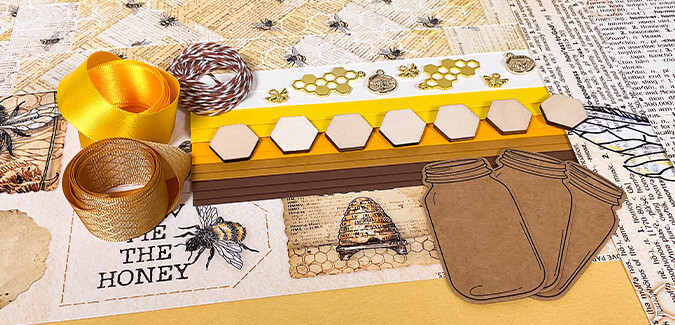 Bee crafty with the Let It Bee Remix collection.