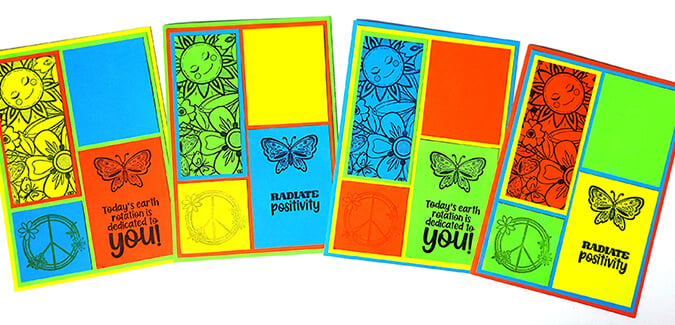 Let Magic Math help you create bright quilt-inspired greeting cards!
