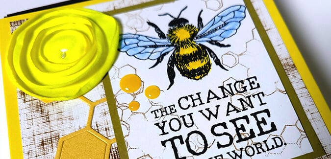 Six Cards in a Drawer - Make bee-utiful gifts for the holidays.