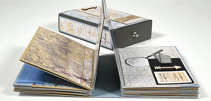 How to make a Cartography Accordion Book in a Box