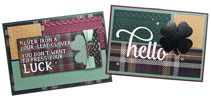 How to make a dozen Plaid About You cards.
