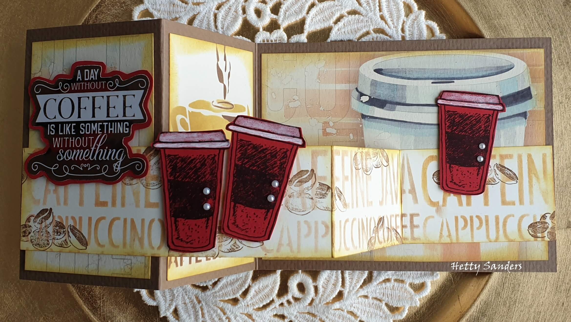 Coffee Christmas Cards by Hetty Sanders