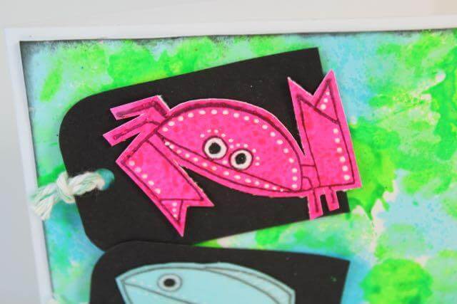 Neon Critters Card