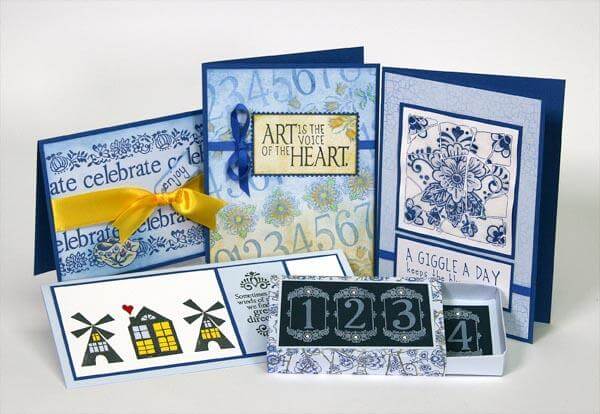 Card Making with Delft Stamps