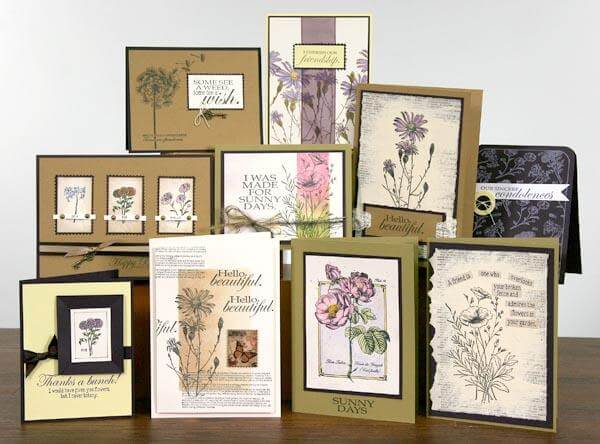 Vintage Botany Stamps - Gorgeous cards created by Kay!