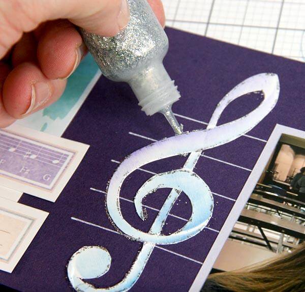 Music Stencil layouts and card - Getting into 