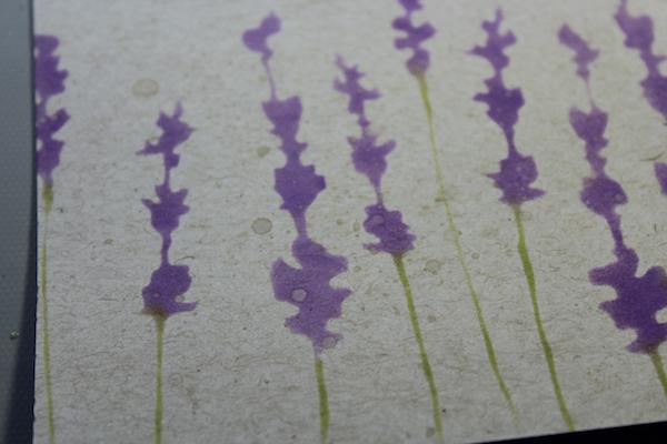 Custom stencil made with the Lavender Fields Hybrid kit!