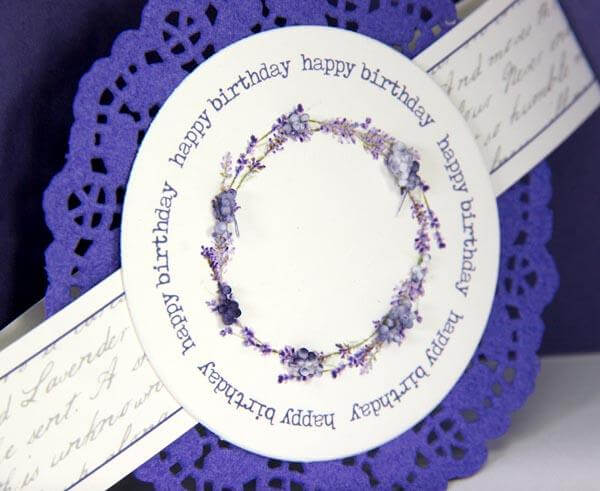 Lavender Fields Card Kit and a cool embellishment!