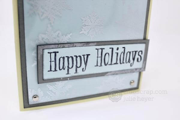 Faux Frosted Glass - Join Julie's Technique Challenge