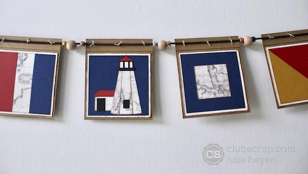Paper-pieced Lighthouse and the Nautical Banner workshop