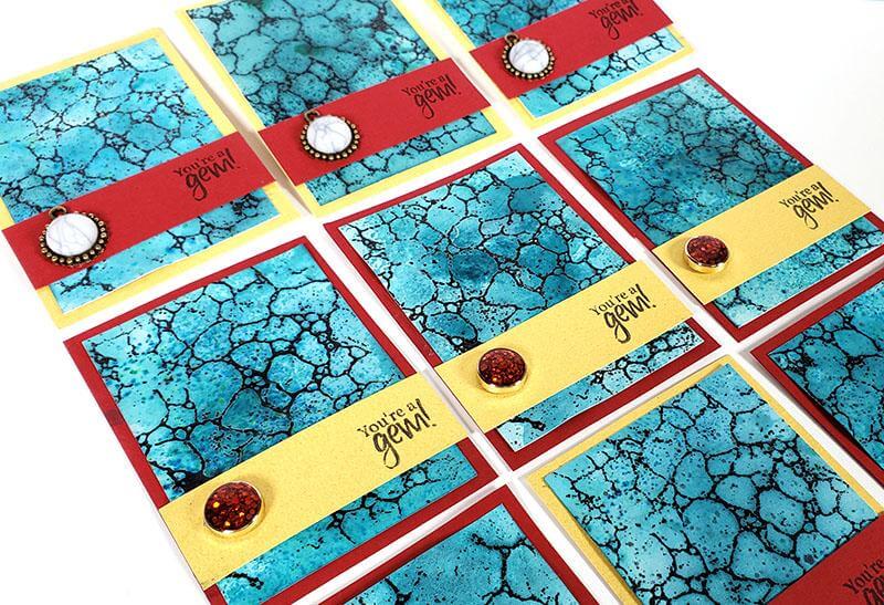 Turquoise ATCs - Make art to swap with friends.