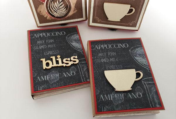 Maze Book in a Matchbox - A gift for the coffee lover.