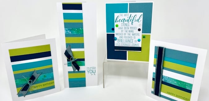 Scrappy Cards: Transform leftover paper into greetings.